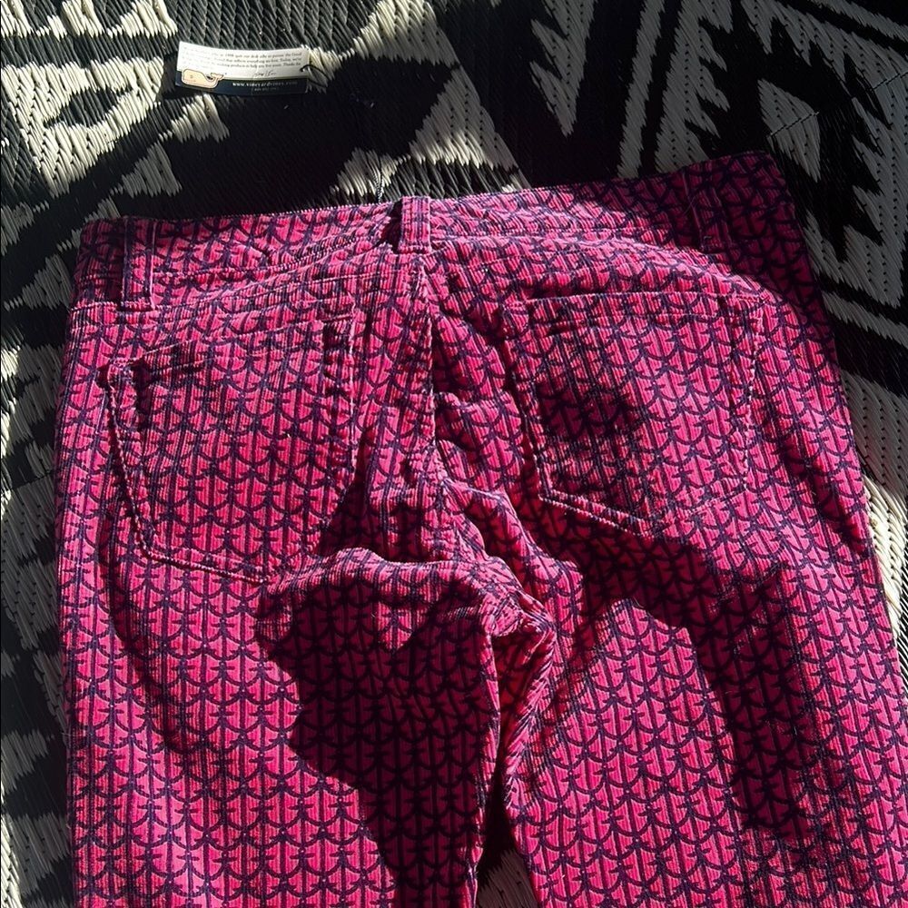 NWT Vineyard Vines Pink and purple corduroy Jeans Size 4 E - Picture 10 of 10